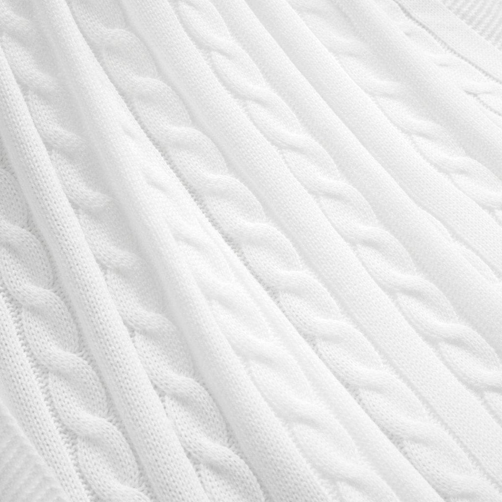 Cable Soft Knitted Throw