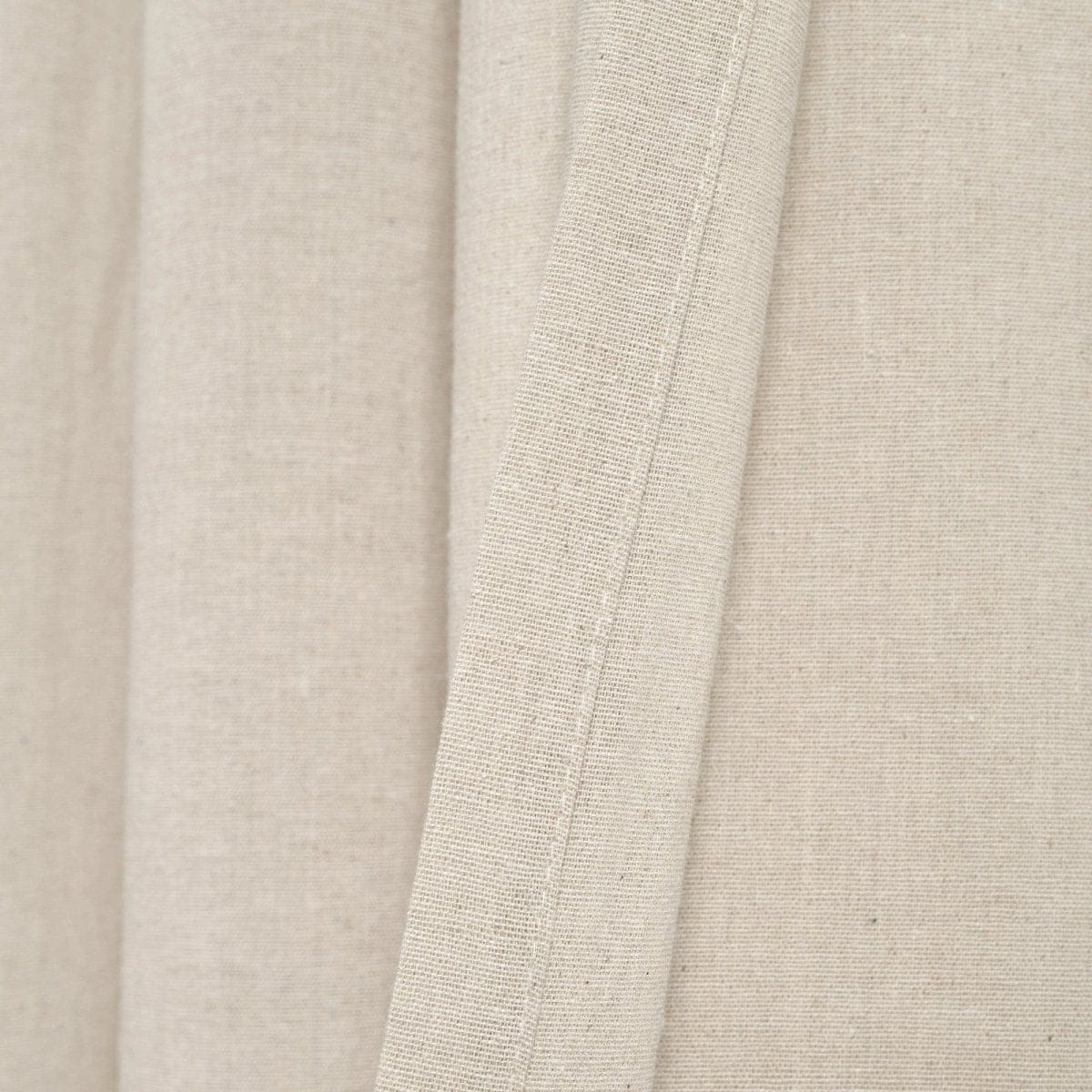 Faux Linen Grommet Window Curtain Panel Set