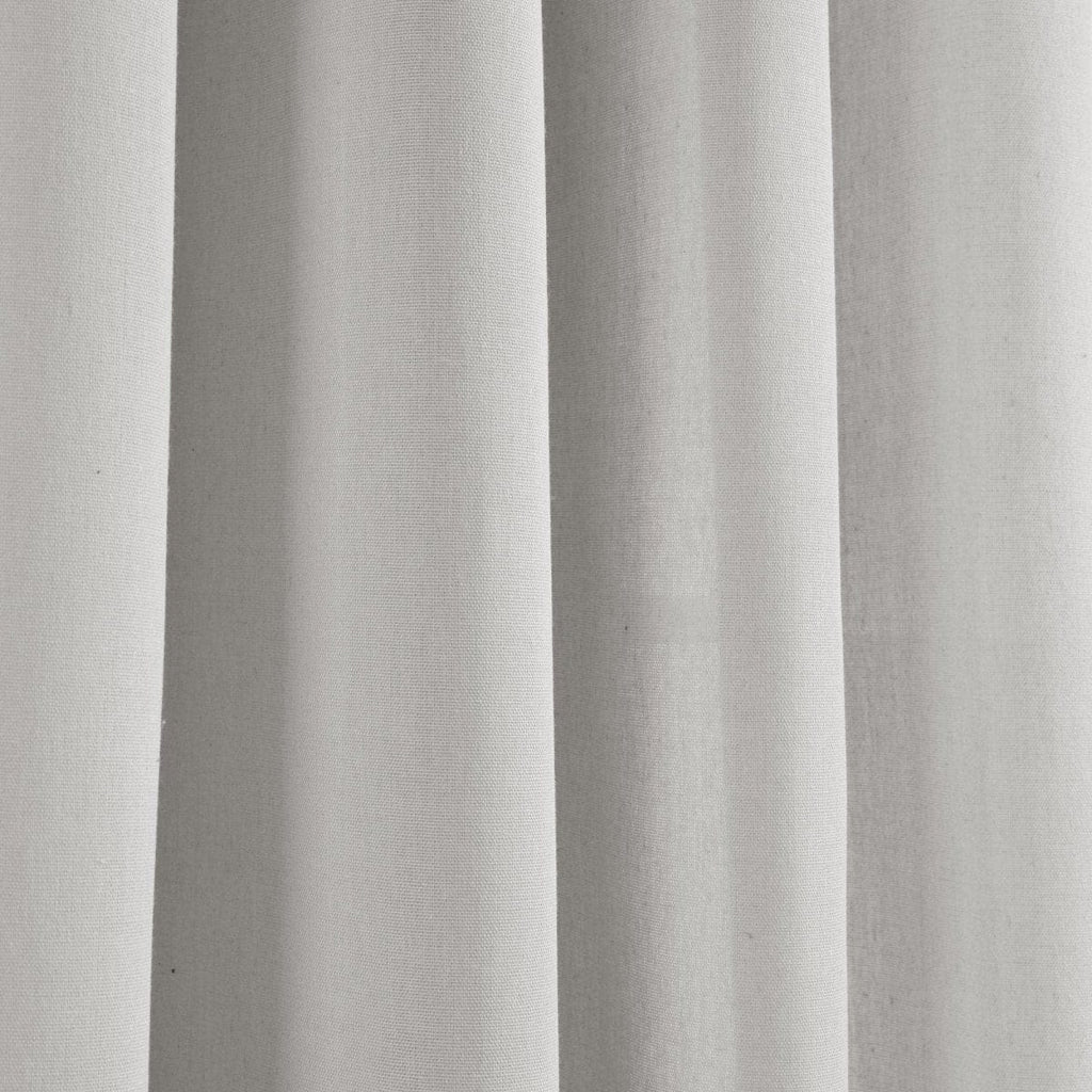 Faux Linen Grommet Window Curtain Panel Set