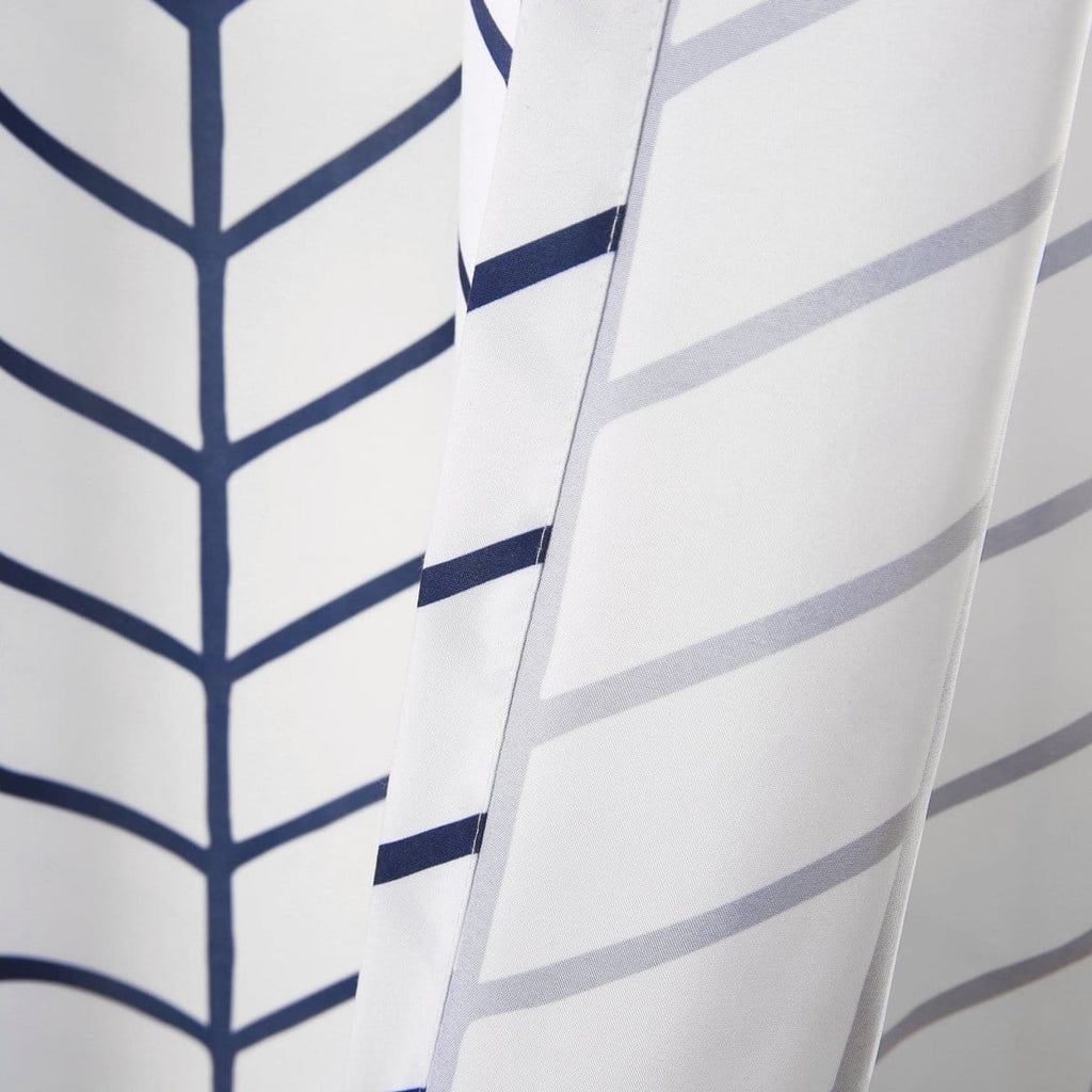 Calia Chevron Geo Window Curtain Panels Set