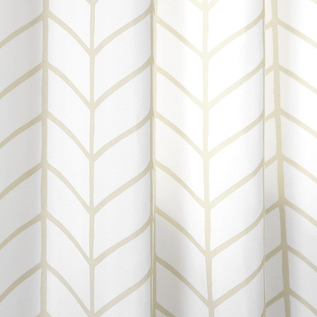 Calia Chevron Geo Window Curtain Panels Set