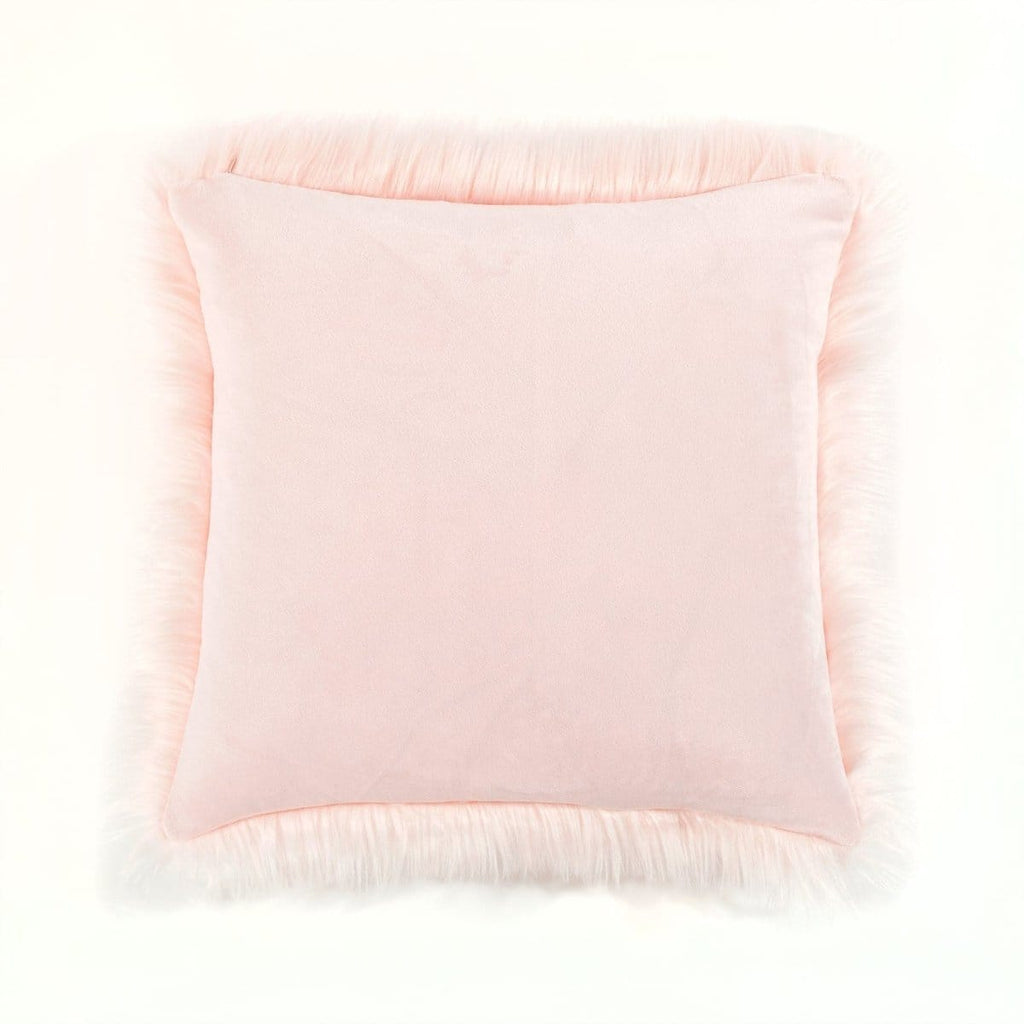 Mongolian Luca Soft Faux Fur Decorative Pillow Cover