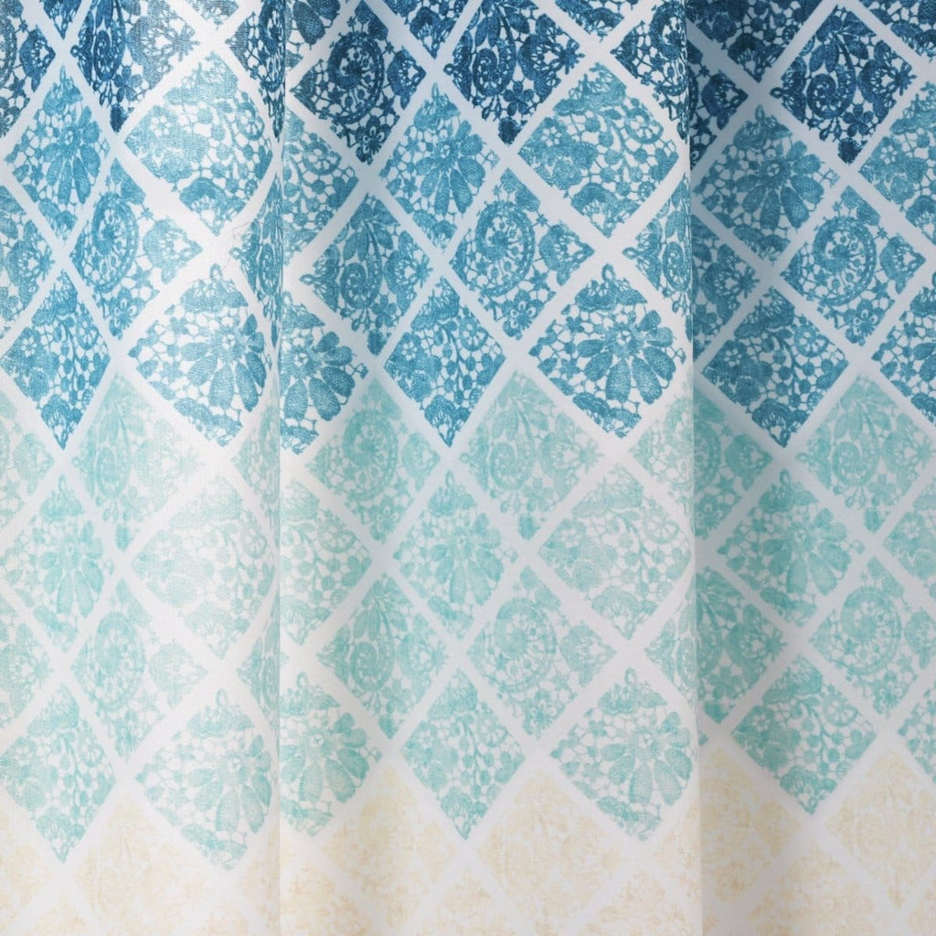 Medallion Ombre Window Curtain Panel Set