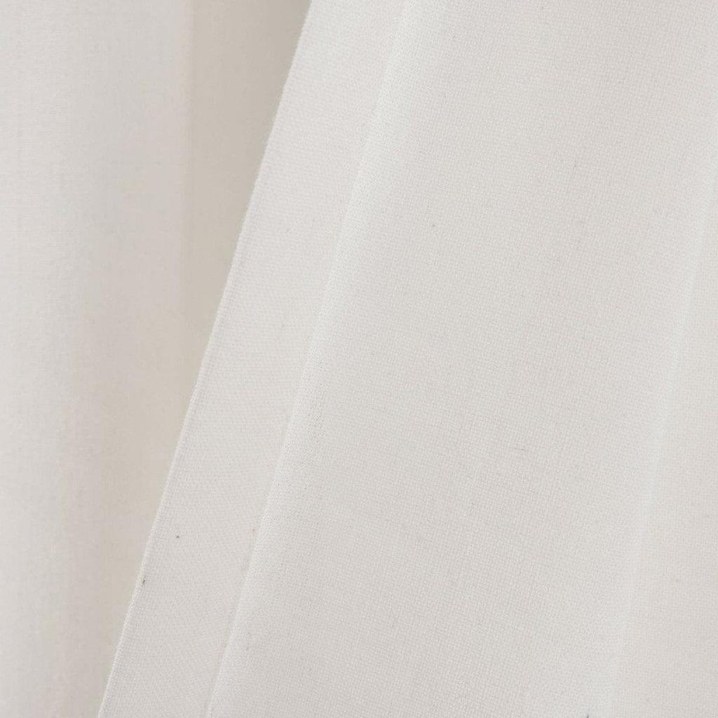 Faux Linen Grommet Color Block Window Curtain Panel