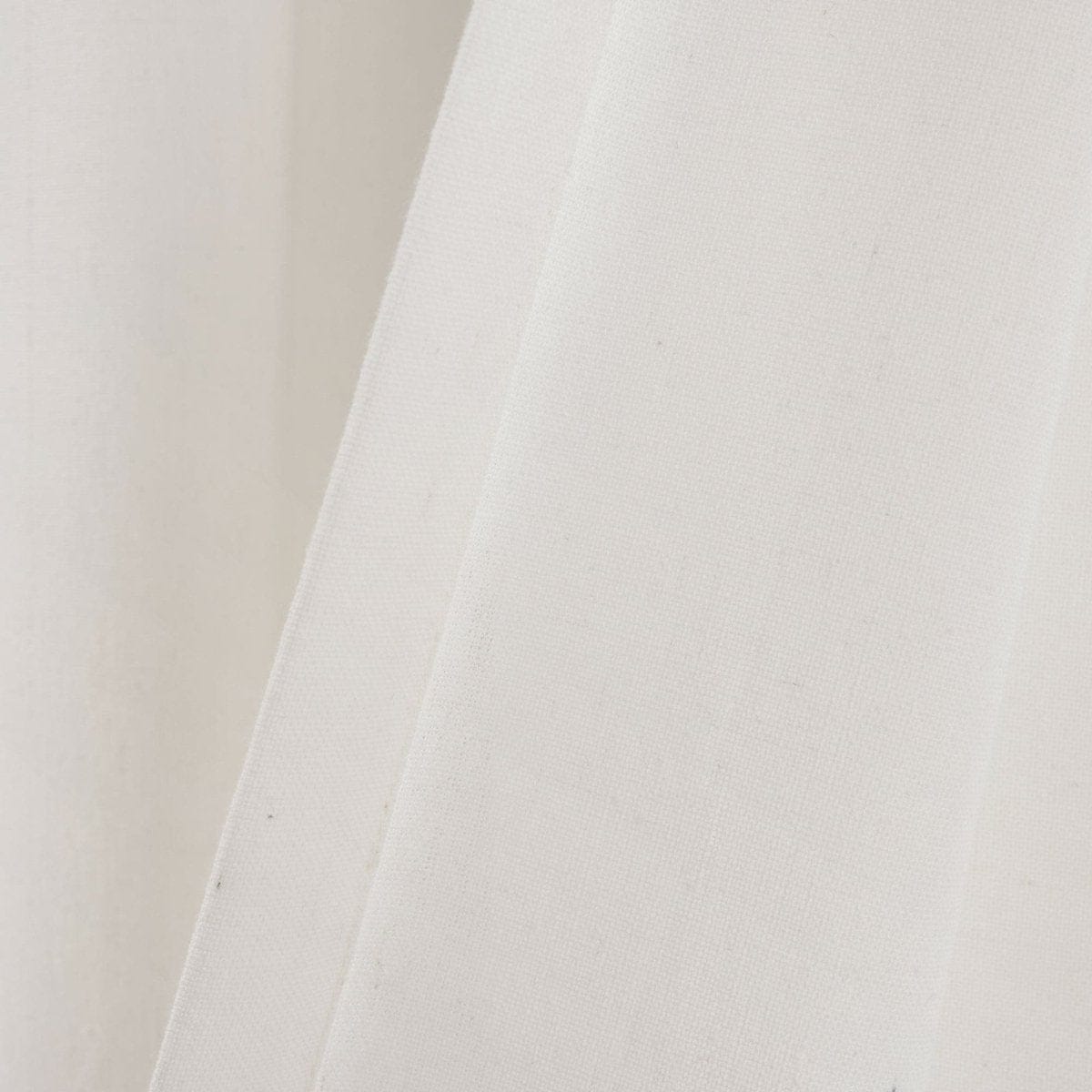 Faux Linen Grommet Color Block Window Curtain Panel
