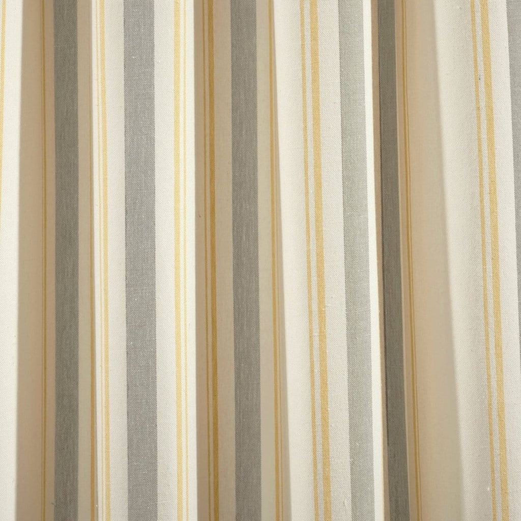 Farmhouse Stripe Yarn Dyed Recycled Cotton Blend Window Curtain Panel Set