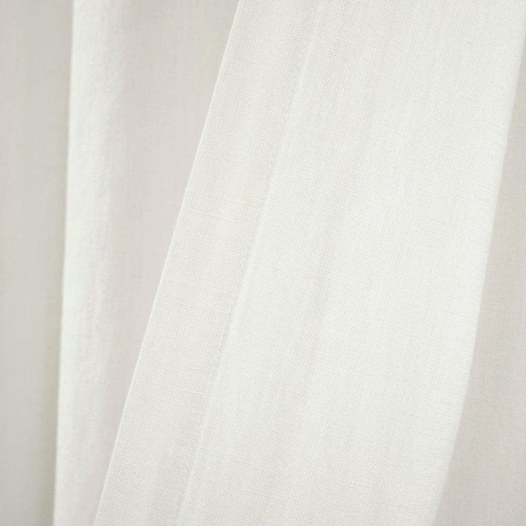 Belgian Flax Prewashed Linen Rich Cotton Blend Window Curtain Panel