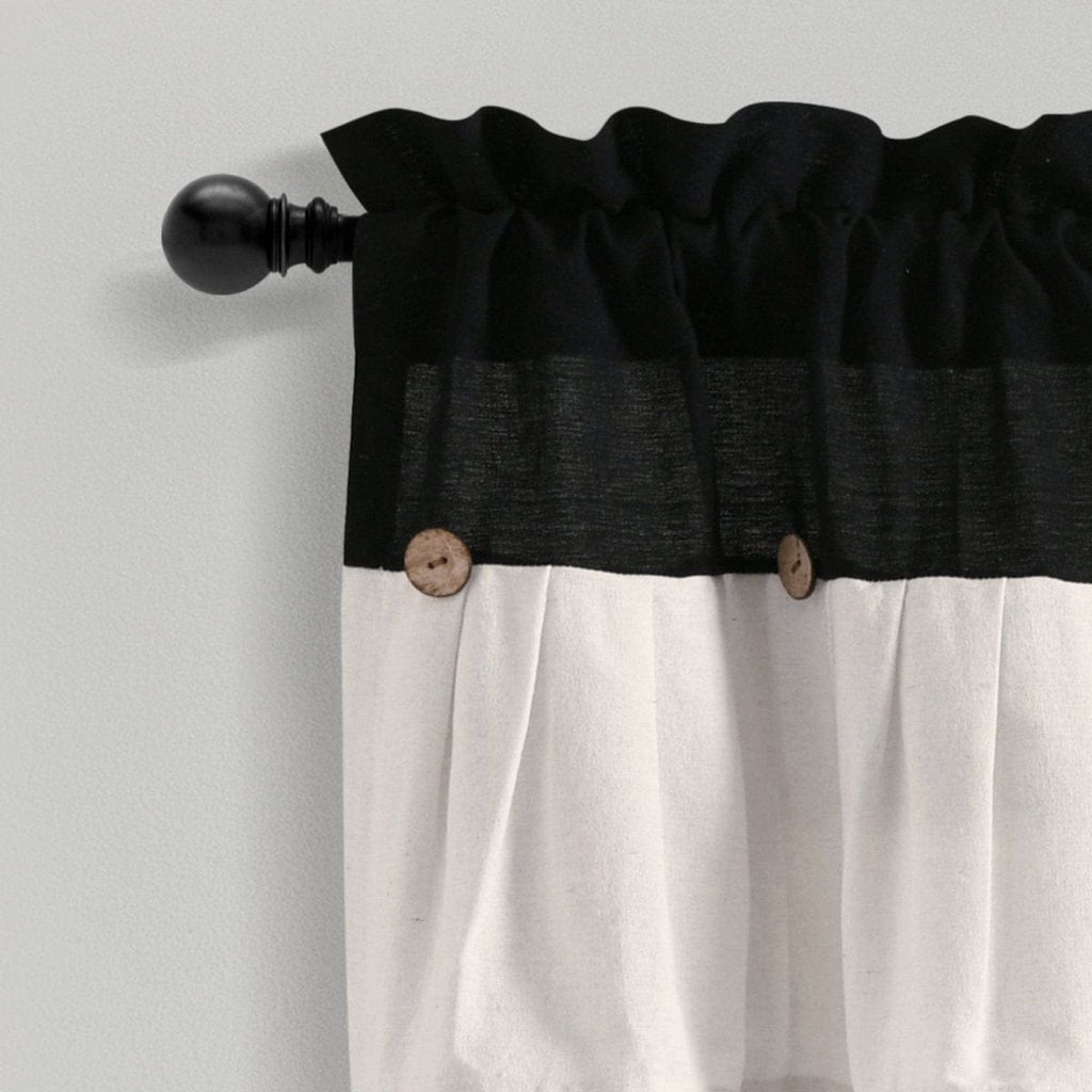 Linen Button Valance