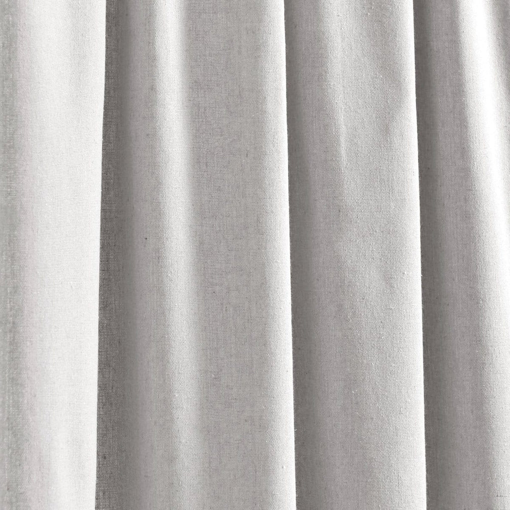 Boho Pom Pom Tassel Faux Linen Window Curtain Panel