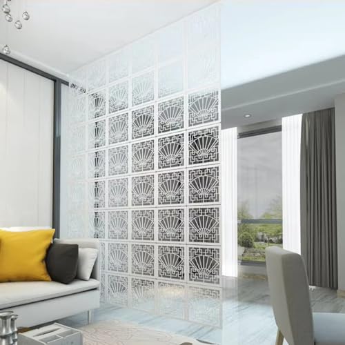 5pcs DIY Wood-Plastic Room Privacy Screen Divider W866