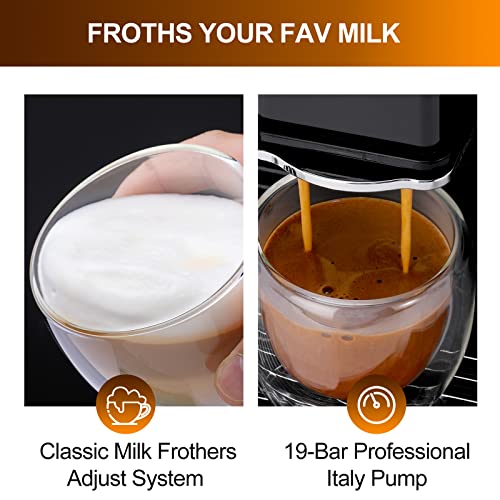 Super Automatic Espresso Coffee Machine with Grinder and Milk Frother T461