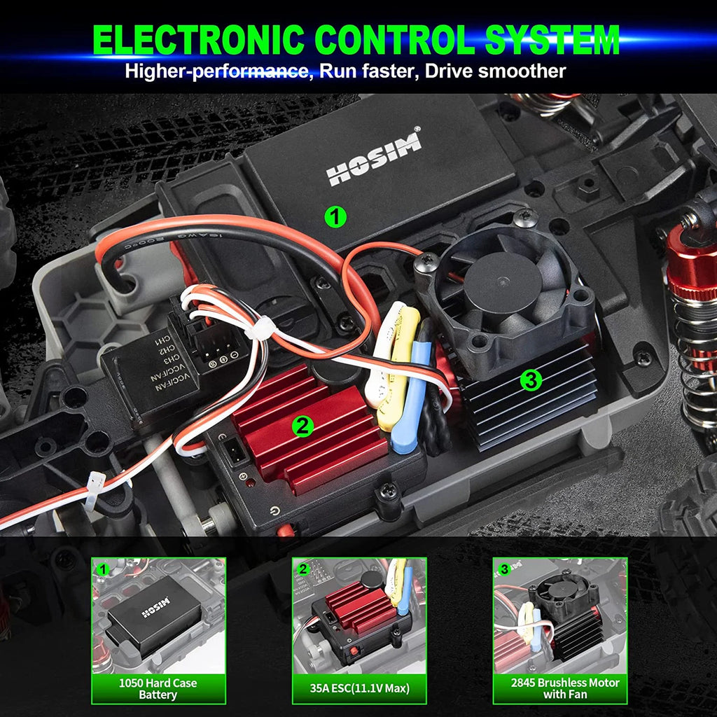 Brushless RC Car 1:16 4WD Off-Road Remote Control Truck T5373
