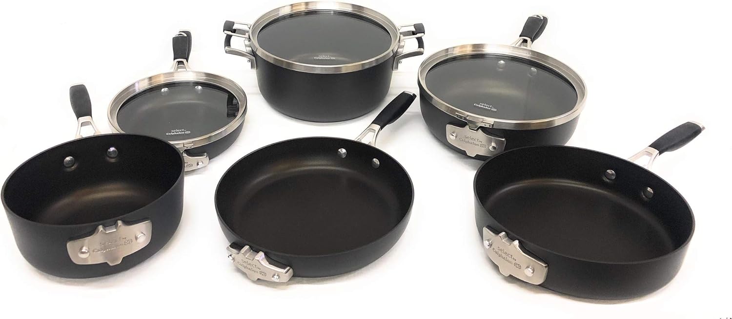 9pc Hard-Anodized Nonstick Cookware Set D994974