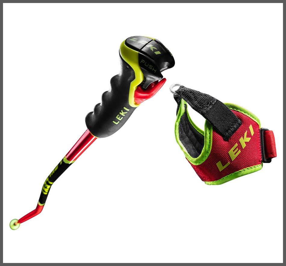 Red/Yellow 130cm Ski Poles T6085