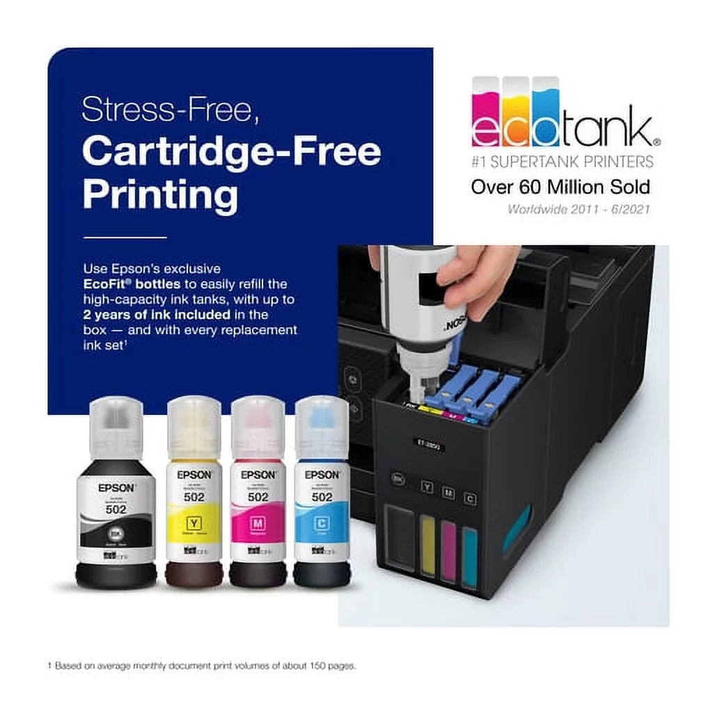 Wireless Color All-in-One Supertank Printer with Scan, Copy and Auto 2-sided Printing O996099