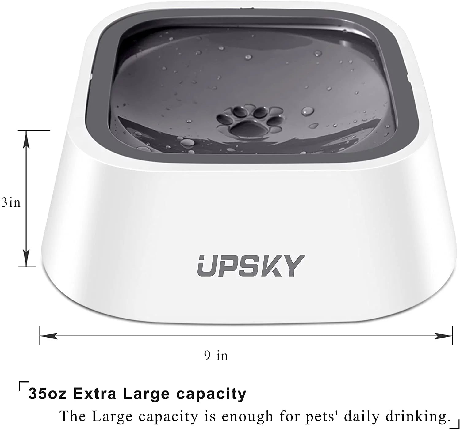 No Spill No Drip 35oz Pet Water Bowl Z985