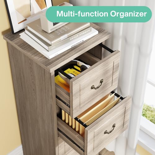 Walnut 4-Drawer Vertical File Cabinet X57835