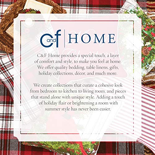 Red & Green Quilted 100% Cotton Round Christmas Placemat 17" Z51343