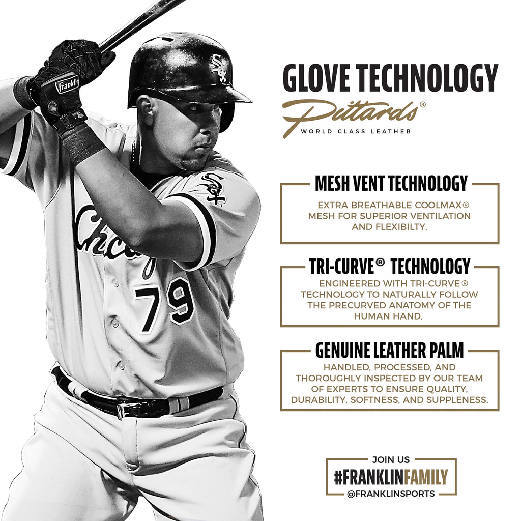 Black/Gold Baseball Batting Gloves Q3673