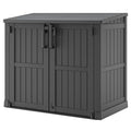 Outdoor Resin Storage Shed 36 Cu. Ft. Lockable Waterproof Storage Box N46998