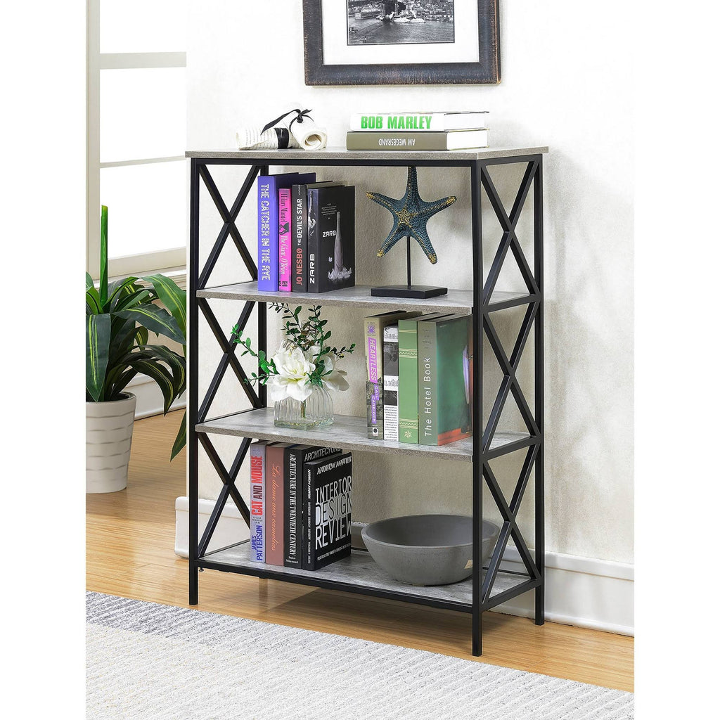4 Tier Faux Birch Bookcase V747