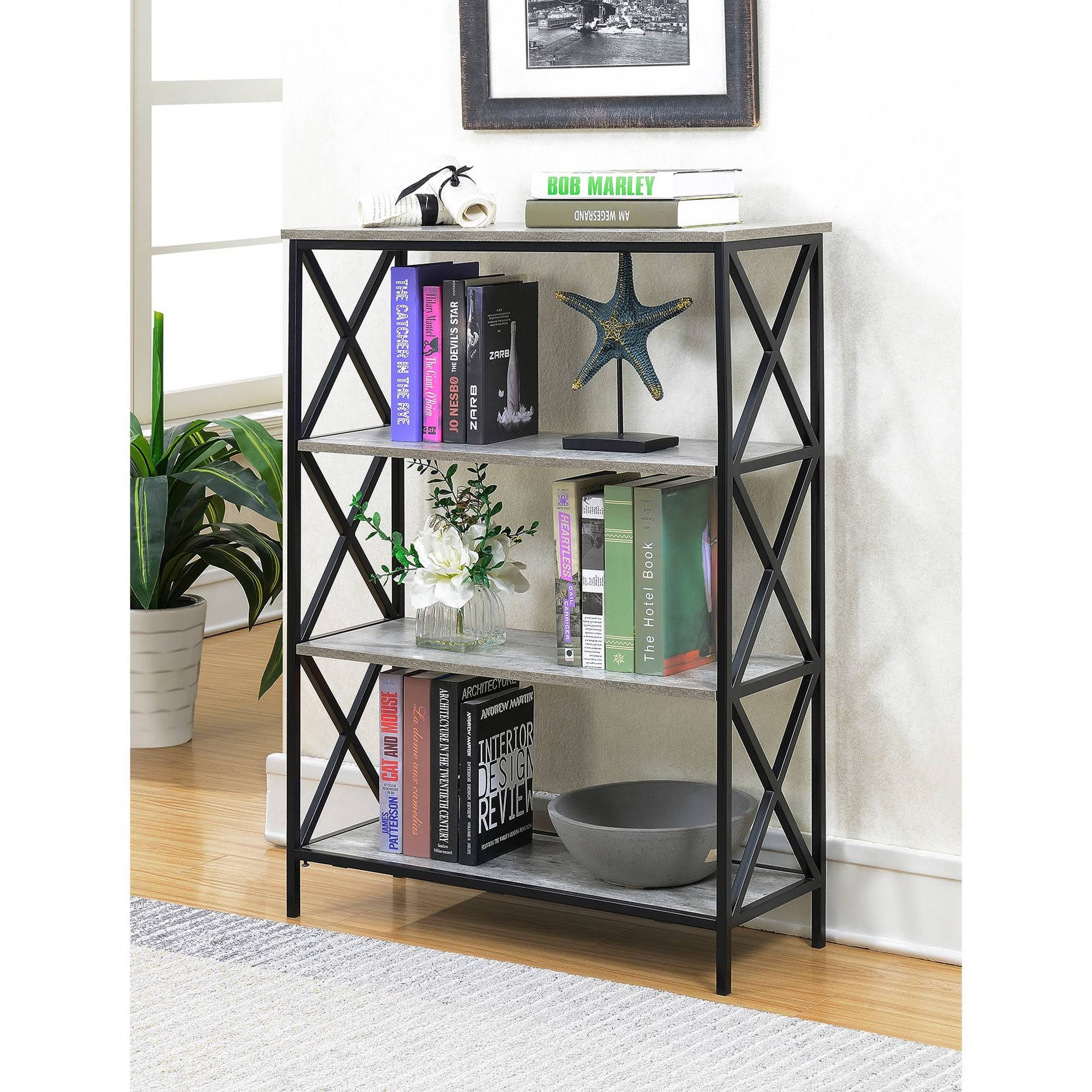 4 Tier Faux Birch Bookcase V747