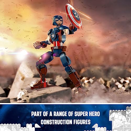 Buildable Captain America Action Figure with Attachable Shield T9719
