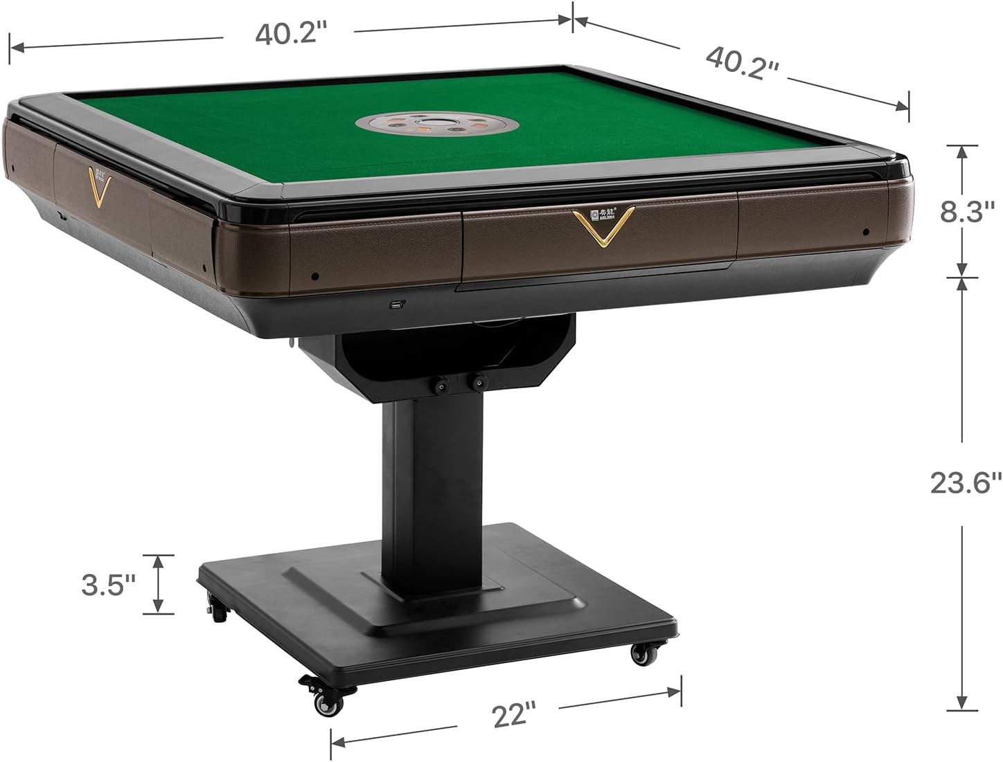 Folding Automatic Mahjong Table with Wheels Q547107