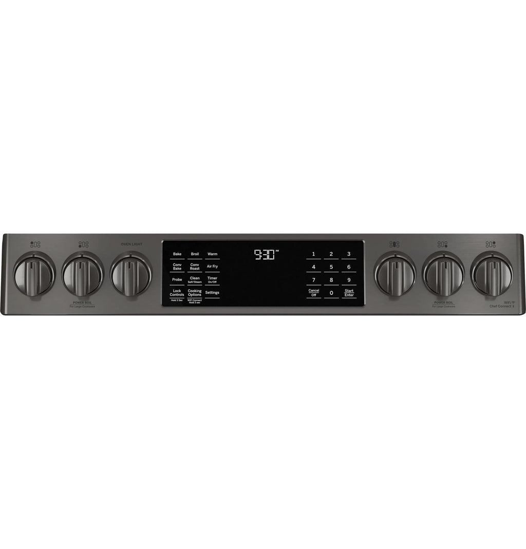 Black Stainless Steel Slide In Gas Range Q362