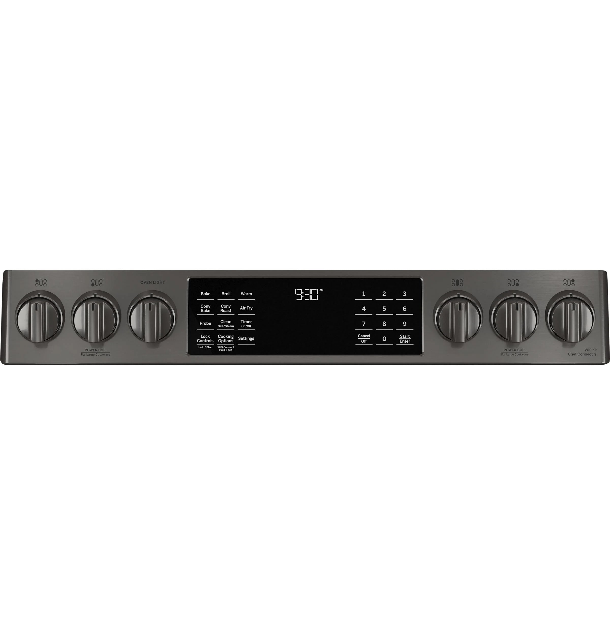 Black Stainless Steel Slide In Gas Range Q362