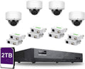 8CH 4K IP Security Camera System with 4 POE IP Dome Cameras Q284327