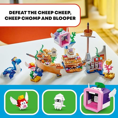 Super Mario Expansion Set with Cheep Cheep, Cheep Chomp and Blooper Figures Z195995