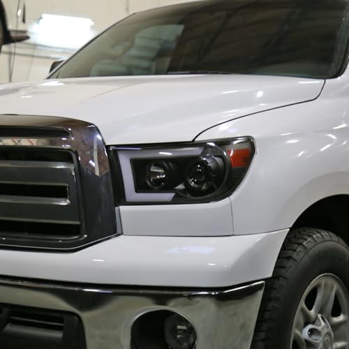 Black Projector Headlights Pair for Toyota Tundra Sequoia Z252931