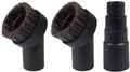 2 Pieces 25mm Horse Hair Vacuum Attachment with Universal Connector, Round Dust Brush, Hose Adapter S34877