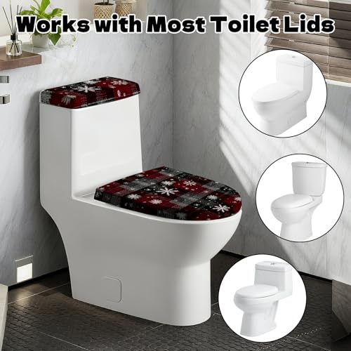 Christmas Toilet Lid Cover, Washable Toilet Seat Cover, Toilet Tank Protector N8957