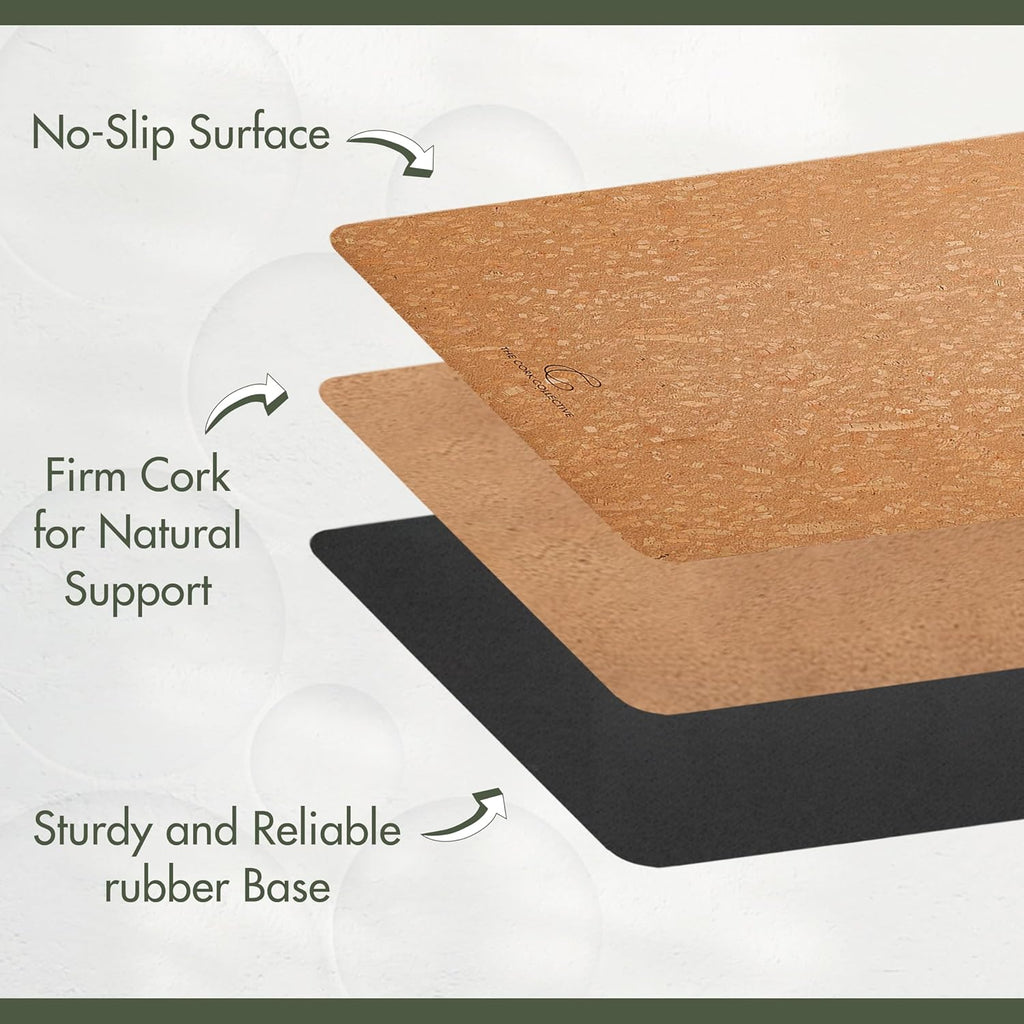 4MM 72” x 26” Cork Yoga Mat V597