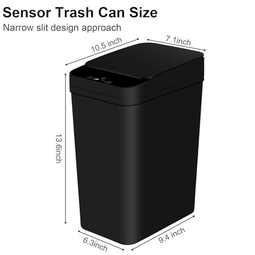 White 5 Gallon Automatic Motion Sensor Trash Can O624