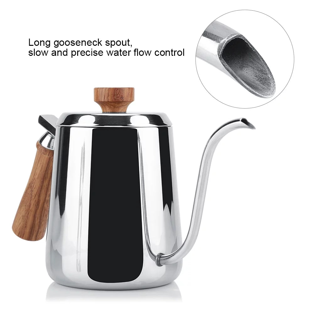 Stainless Steel Coffee Pot with Gooseneck Spout (350ml) J5757