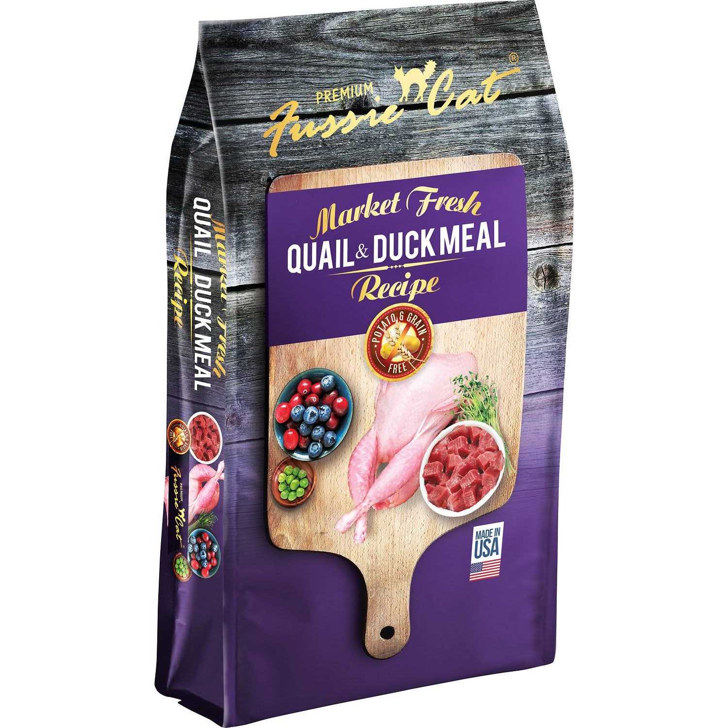 Quail & Duck Meal Dry Cat Food I715