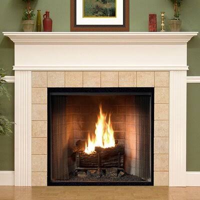 White 66.5x22 Fireplace Mantel Surround Y179679