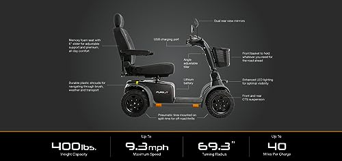 Orange Mobility Scooter with Seat Z45105