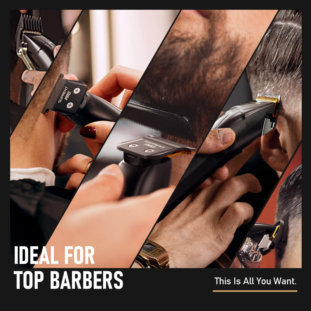 USB-C Rechargeable Cordless Hair Clippers with T-Blade Trimmer, Black I753