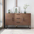 White Sideboard Storage Cabinet with Shelves and 2 Doors N1392