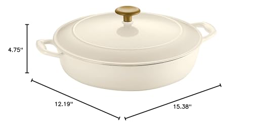 Enameled Cast Iron Covered Braiser 4-Quart M4545