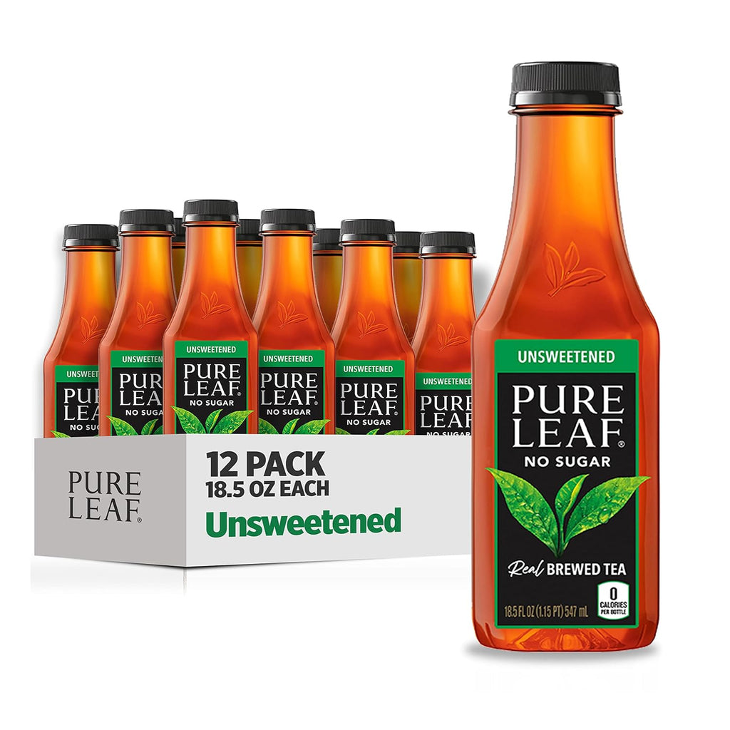 Unsweetened Real Brewed Tea, 18.5 Fl Oz (Pack of 12) Q1342