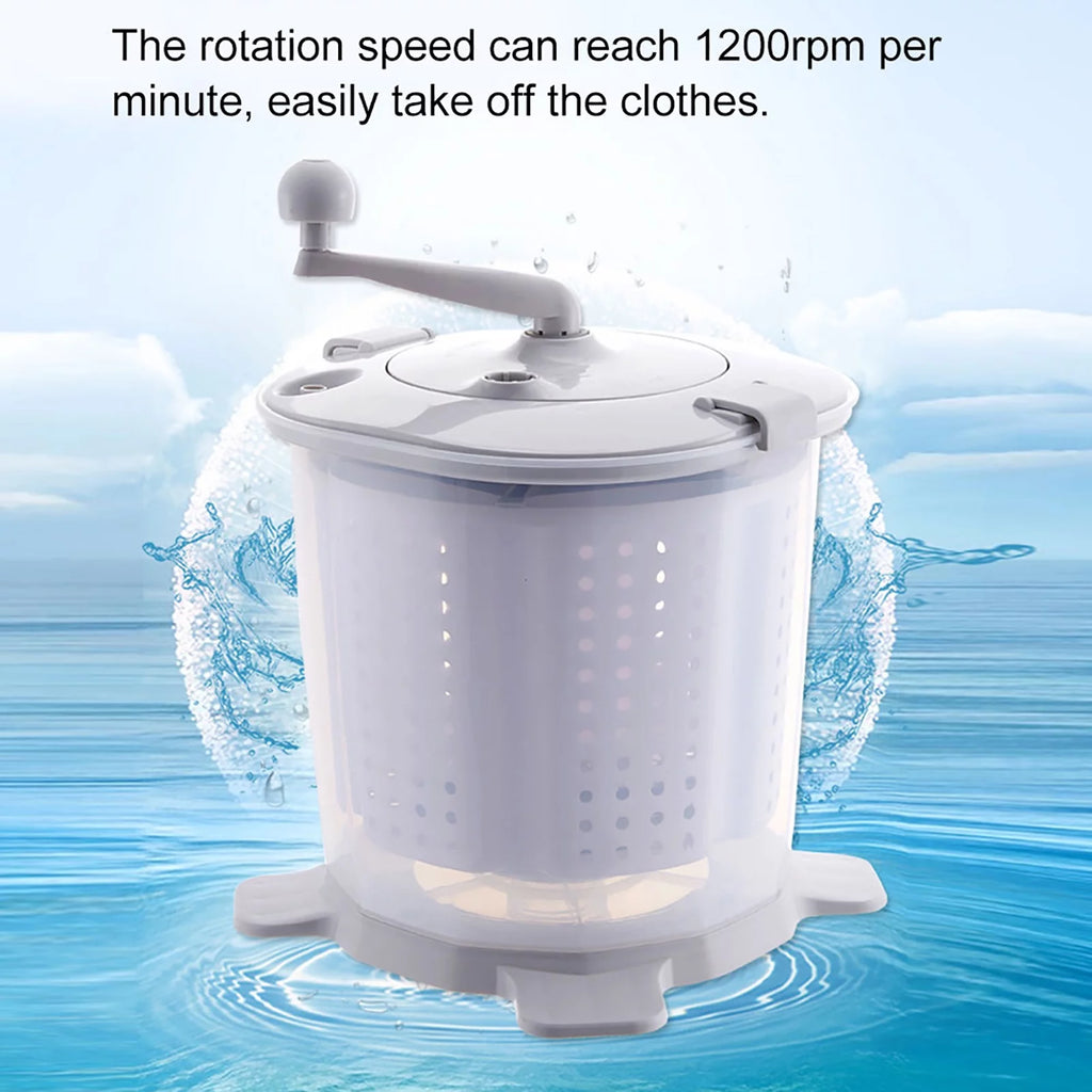 Gray Mini Portable Manual Washing Machine N43665