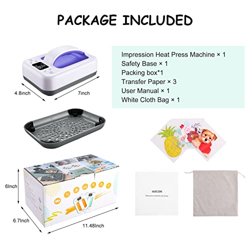7" x 5" Blue Heat Press Machine V46355