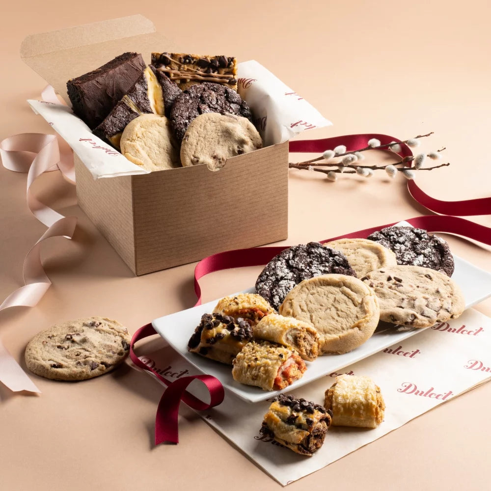 Assorted Chocolate Chip Cookies, Peanut Butter Cookies, Chocolate Fudge, Chocolate Cheese, Chocolate Chip Blondie, Walnut Brownies, and Assorted Rugelach X162