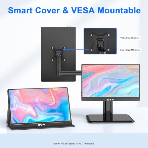 14" FHD 1080P USB-C HDMI Portable Monitor with VESA Mount W493606