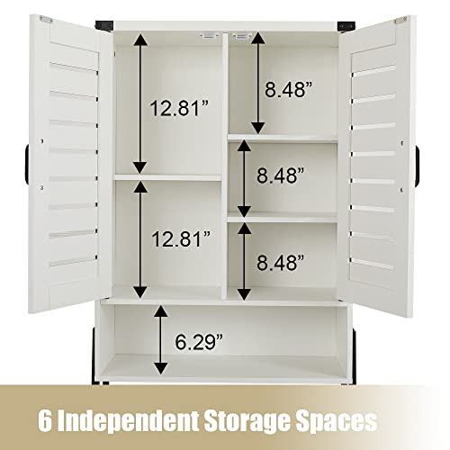 White 2-Door Over Toilet Storage Cabinet E55523